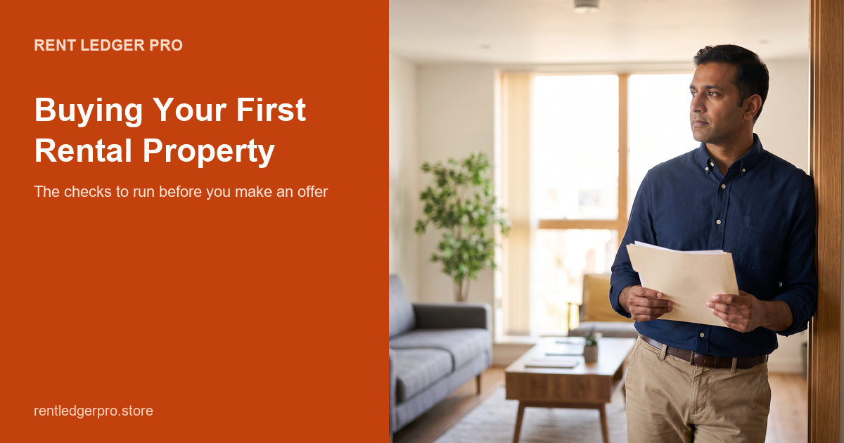 Buying Your First Rental Property: The Checks to Run Before You Offer