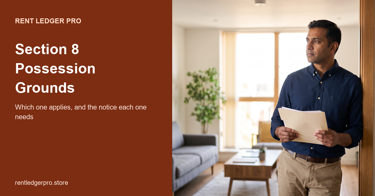 Section 8 Possession Grounds: Which One Applies, and What It Requires